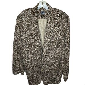 Vintage Liz Wear‎ Animal Print Blazer